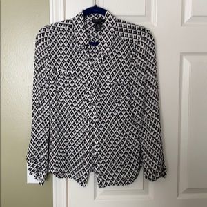 White House black market silk blouse